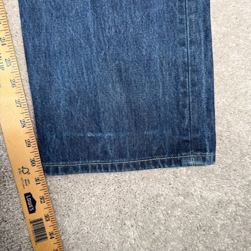 Levis 501‎ Original Fit Jeans Mens 40x32 Dark Wash Blue Denim Button Fly
